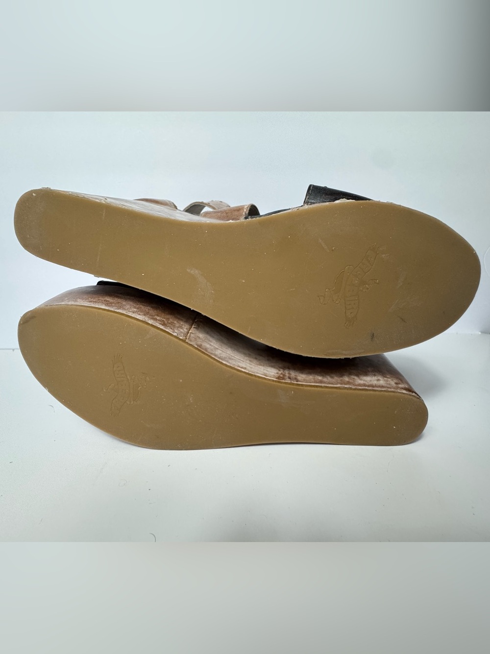Freebird by Steven Terra Brown Studded Wedges NEW Discontinued Size 8 - Picture 6 of 8